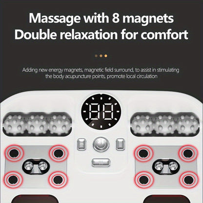 Foot Massager with Constant Temperature Heating & Magnetic Infrared Induction(White)