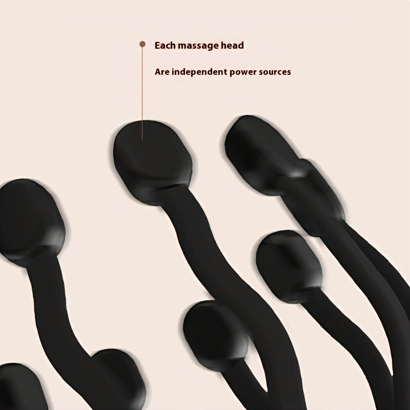 Multi-Claw Electric Massager for Head, Scalp, and Neck(Black)