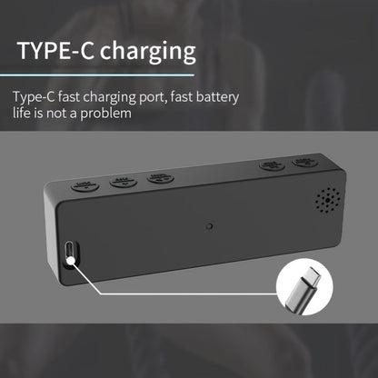 Rechargeable Gym Timer with 8 Fat Burning Training Modes(Black)