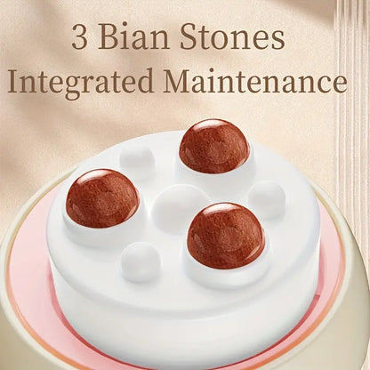 LCD Display Electric Full Body Massager - 12 Gears Adjustment(Cream)