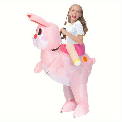Fun Ride-On Animal Theme Inflatable Bunny Costume