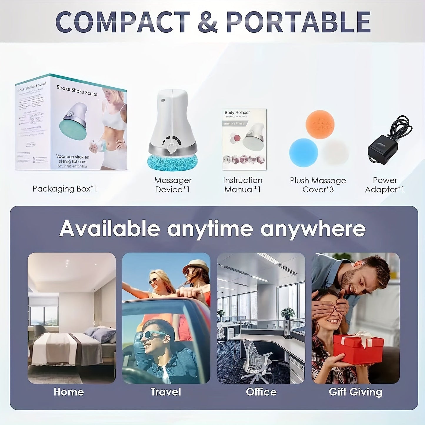 Body Sculpting Machine Cellulite Massager - White