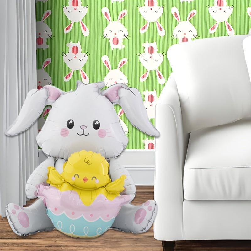 Cute Sitting & Standing Bunny Balloon Easter Decoration