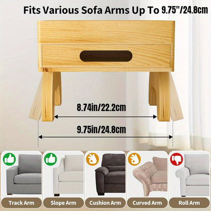 7-in-1 Sofa Cup Holder with Armrest Tray