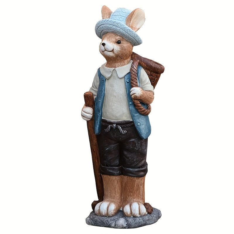 Squirrel Outdoor Garden Statue with Basket
