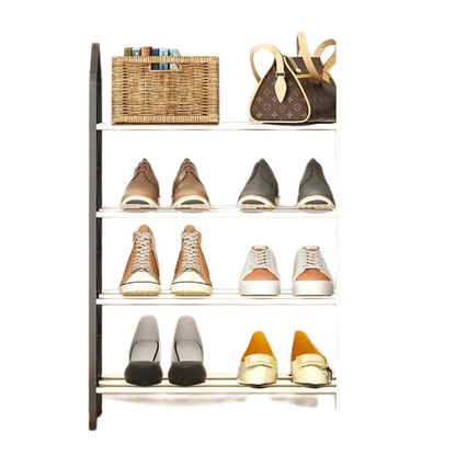 Elegance meets organization with this innovative dustproof shoe rack