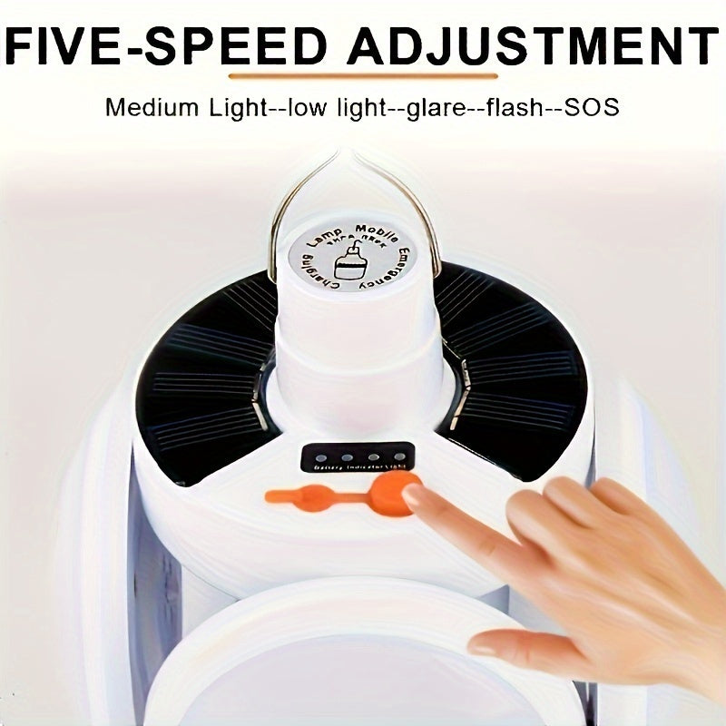 Portable Football-Shaped Rechargeable LED Lantern