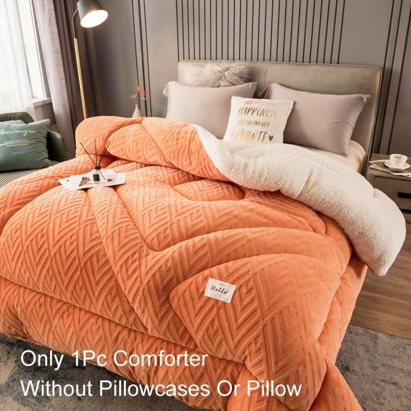 Industrial Flocked Lamb Quilt Super King