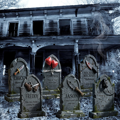 Halloween Tombstone Yard Signs Decor (6pcs)