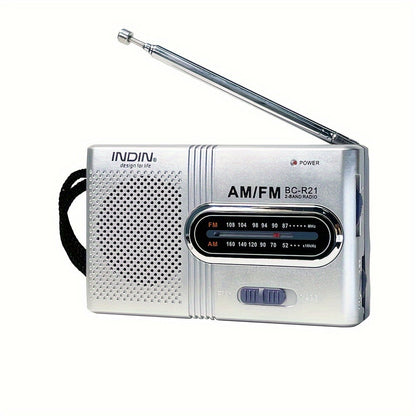 Portable AM/FM Mini Radio with Headphone Jack