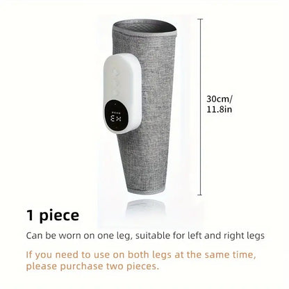 Electric Leg Massager - Cordless Calf Air Compression Massager with Heat