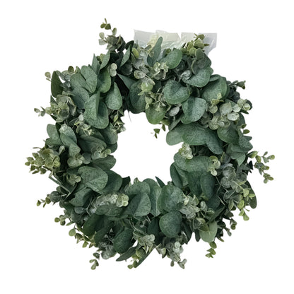 2pcs Evergreen Ramadan Artificial Eucalyptus Wreaths for Spring Decor