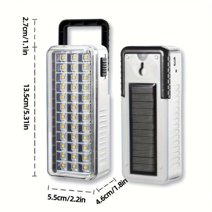Solar Rechargeable LED Lantern with USB Charging