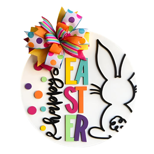 Vintage Easter Bunny Door Hanger