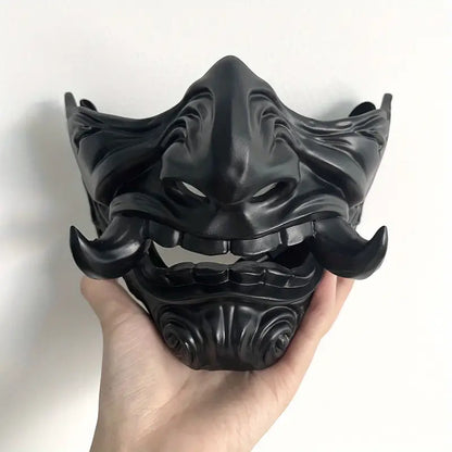 Samurai Spirit: Japanese Prajna Ghost Face Mask for Halloween