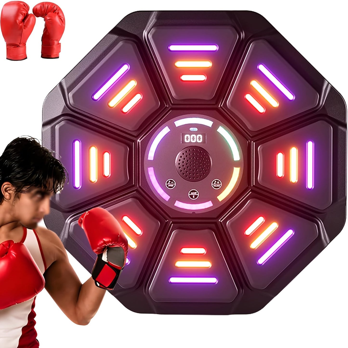 Boxing Target with LED & Gloves