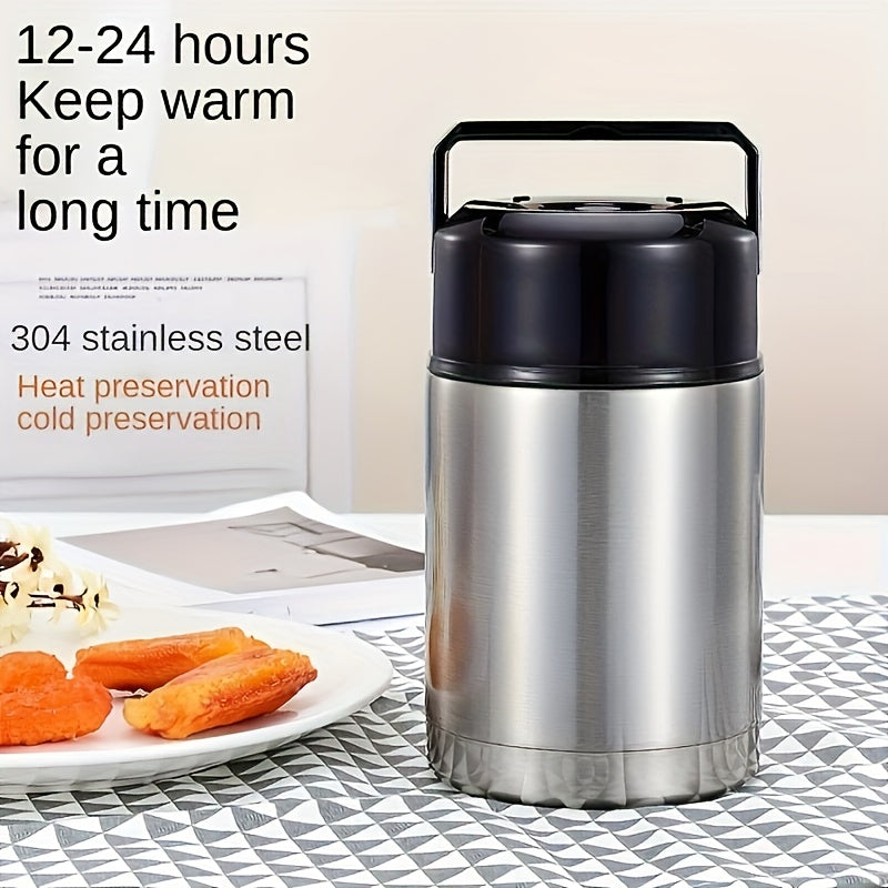Lunch Box Set Stainless Steel with Thermos Cup