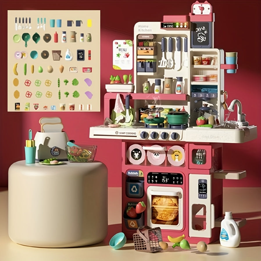 Kitchen Toy Set for Toddlers with Stove & Sink