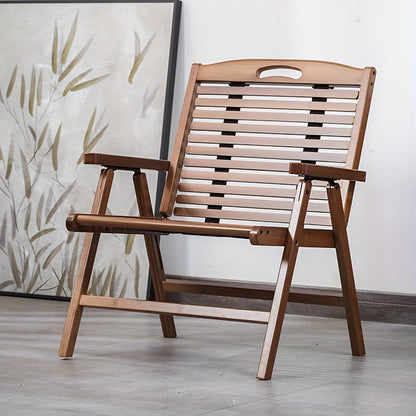 Camping Chair with Wooden Frame