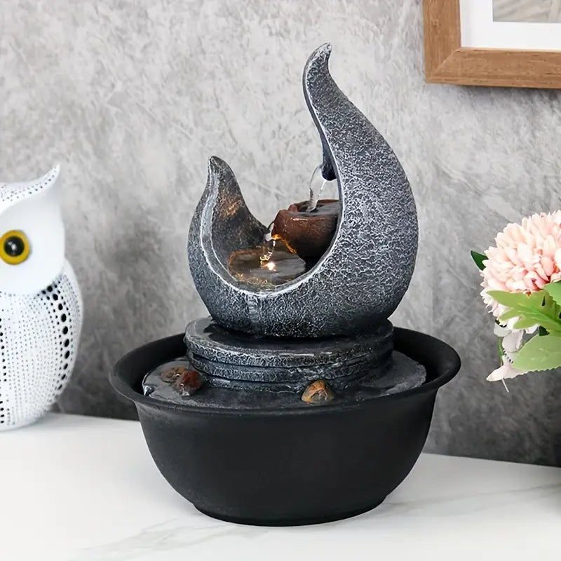 Moon Fountain USB-Powered Tabletop Waterfall Kit