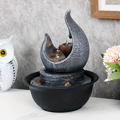 Moon Fountain USB-Powered Tabletop Waterfall Kit