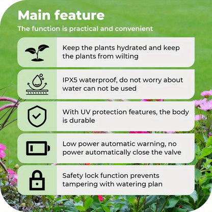Dual-Outlet Water Timer for Automatic Irrigation