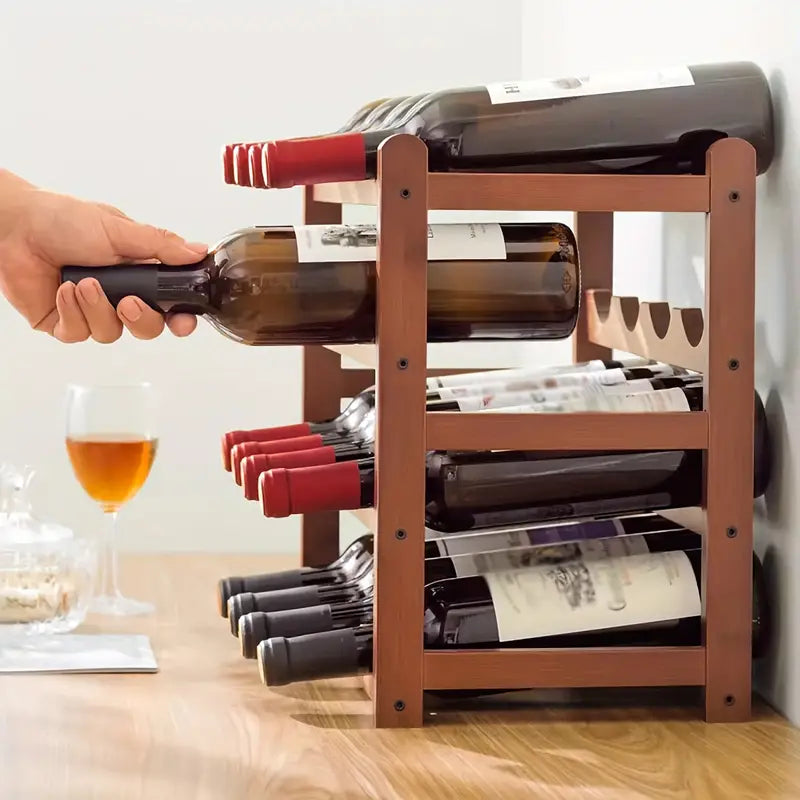 4 tiers Vintage Wine Bottle Rack