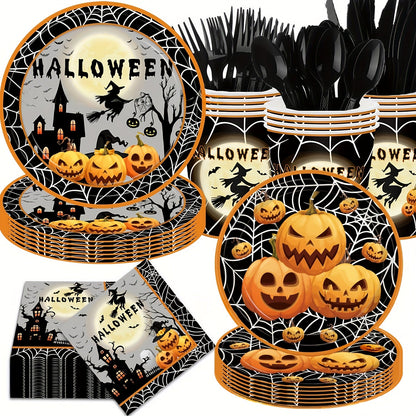 Halloween Party Dinnerware Set (140pcs)