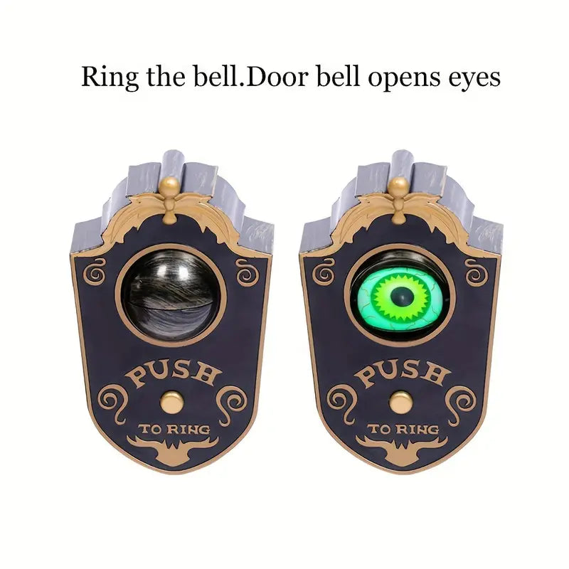 Enchanted Gaze: Haunting Doorbell of the Luminous Eye