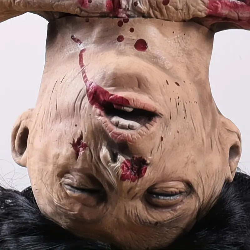 Hanging Doll - with Long Black Hair