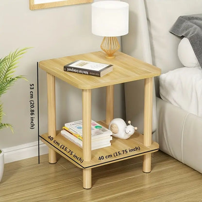 Nature-Inspired Wooden End Table