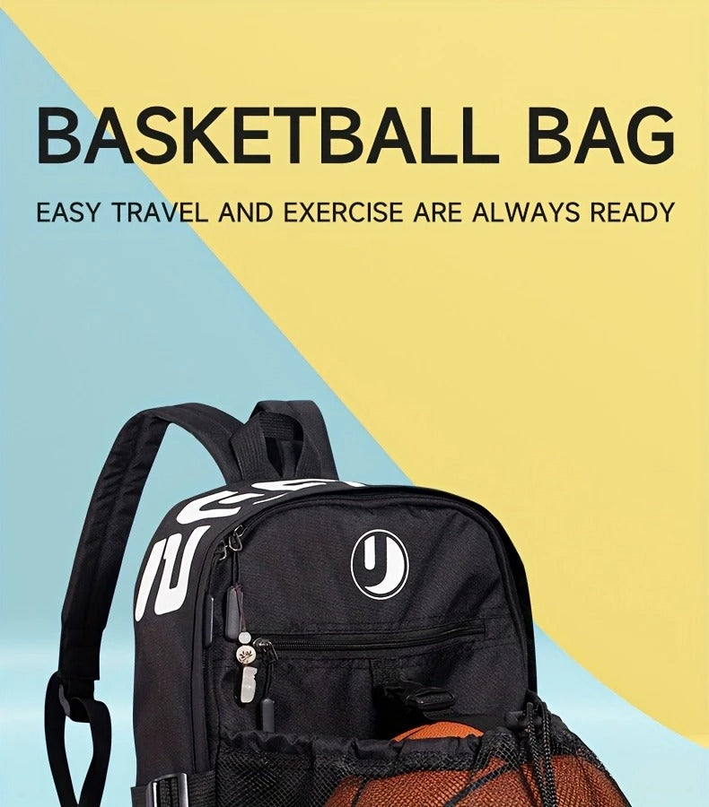 Youth Basketball Backpack Large Capacity Travel Bag