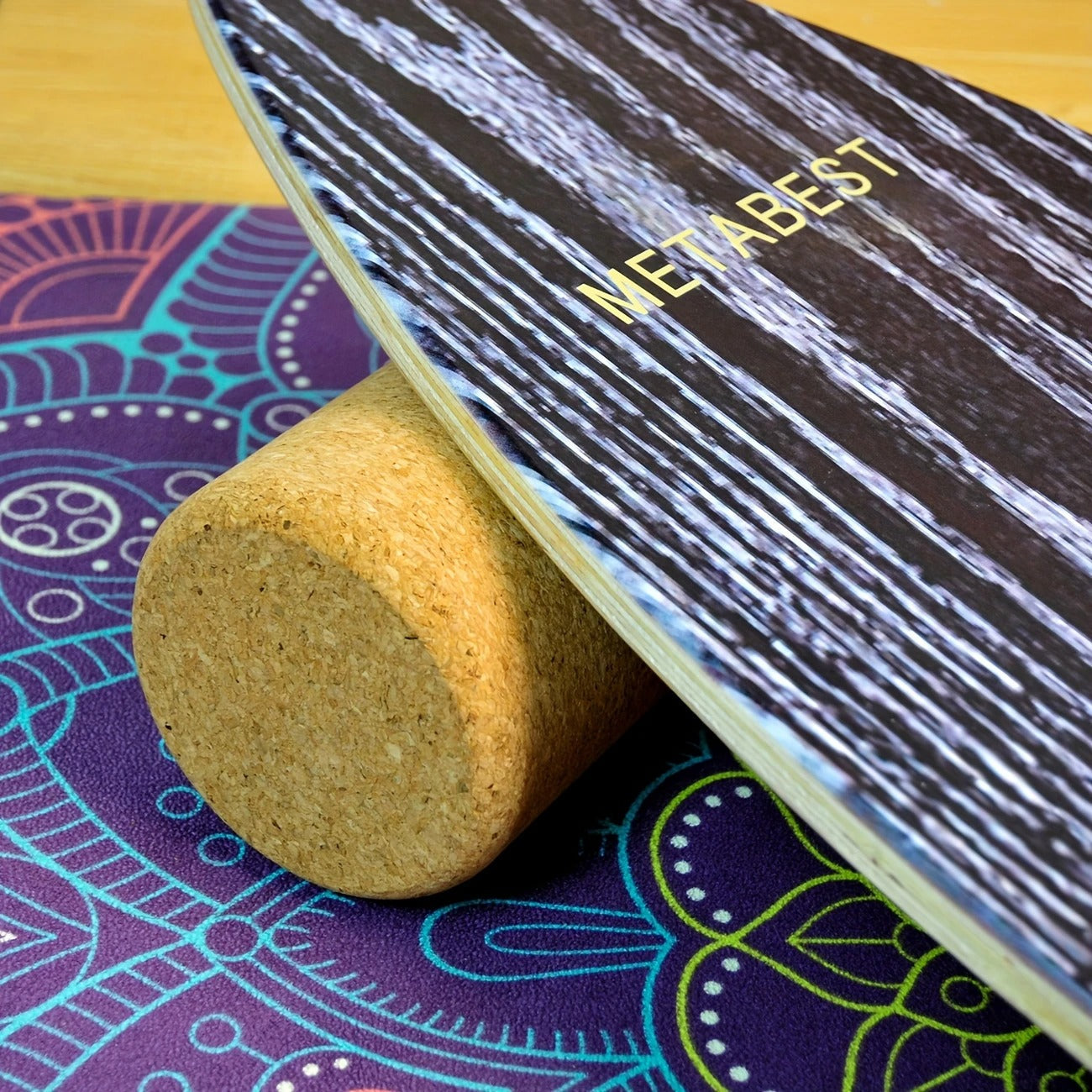 Wooden Balance Board Core Trainer for Home Fitness