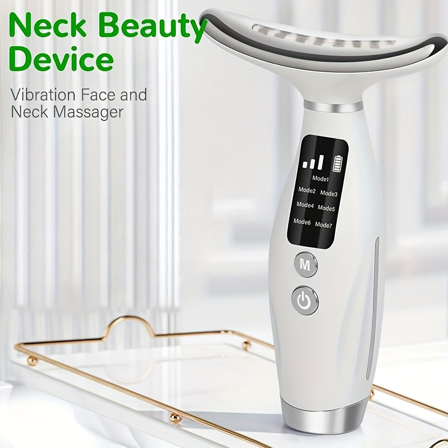 Neck & Face Massager Heated Skincare Tool (7-in-1)