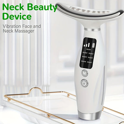 Neck & Face Massager Heated Skincare Tool (7-in-1)