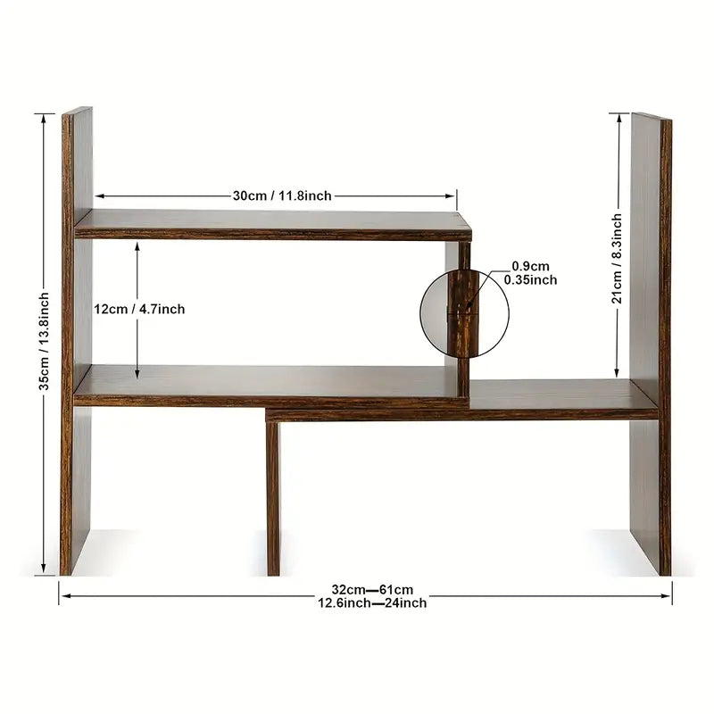 Simple Desktop Bookshelf: Office Storage Solution
