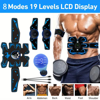 Abdominal Muscle Stimulator Trainer with 6 Modes and 19 Intensity Levels