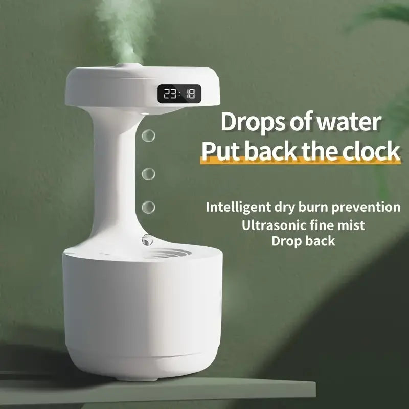 800ml Water Drop Backflow Humidifier - USB Powered