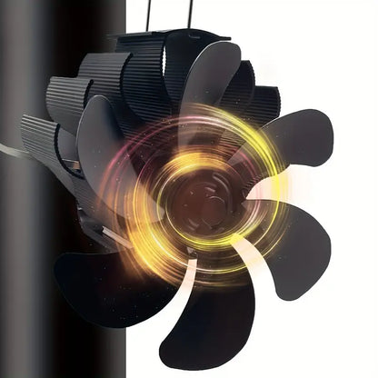 6-Blade Wood Stove Fan - Upgrade Chimney-Bundled Type