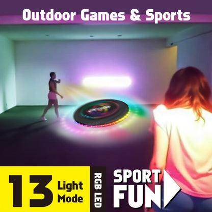 Light-Up Flying Disc USB Rechargeable Game Toy