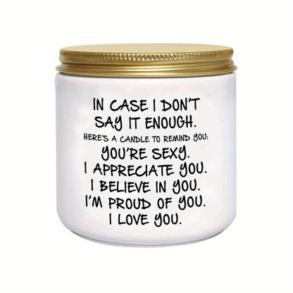 Lavender Scented Soy Candle with Glass Jar