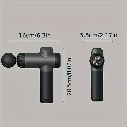 99-Level Fascia Gun Muscle Massager with LED Screen(Black)
