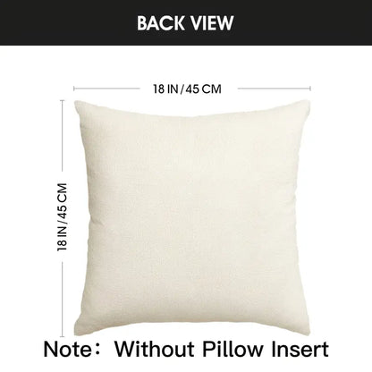 2-Piece Cowhide Animal Print Faux Fur Throw Pillow Covers