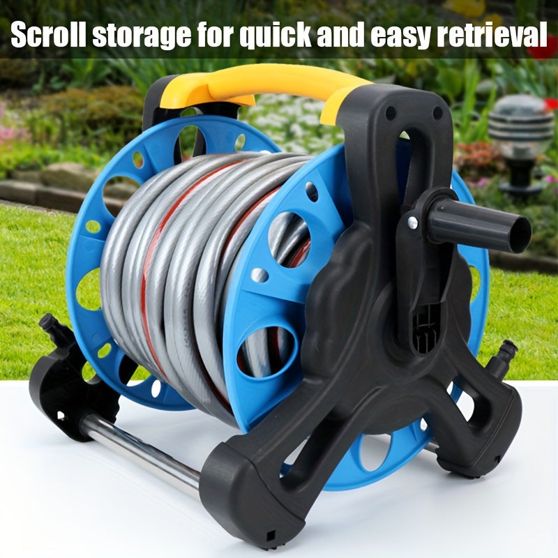 Compact Garden Hose Stand with Adjustable Frame