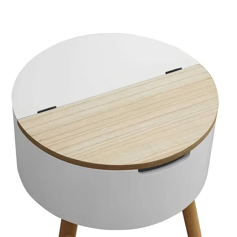 Floor Standing Organizer Lift-Top Storage Side Table