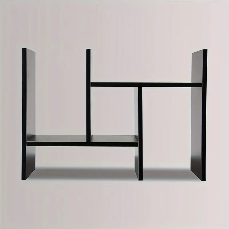 Adjustable Wood Bookshelf: Classic Desk Organizer & Storage Rack