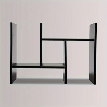 Adjustable Wood Bookshelf: Classic Desk Organizer & Storage Rack