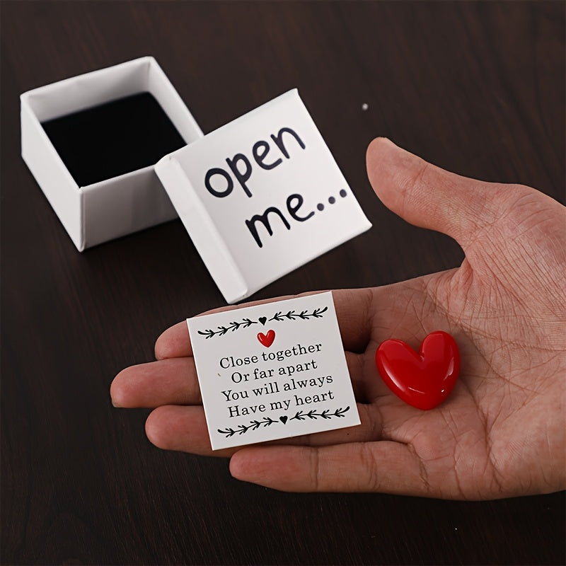Open Me Surprise Gift Box with Resin Heart