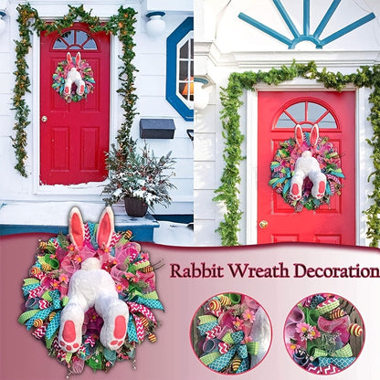 Classic Easter Bunny Wreath Door Decor