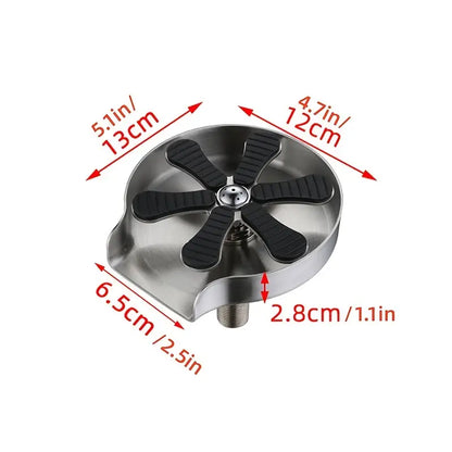 Stainless Steel High-Pressure Glass Rinser for Kitchen Sink